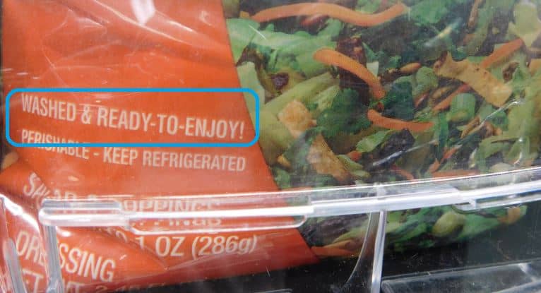 Pre-Washed Lettuce - Ready-to-Enjoy Washed Produce Label