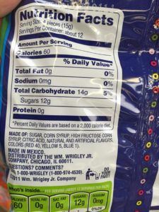 Food Coloring Additive Examples - Lifesavers Ingredients List