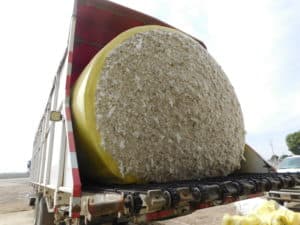 Cotton Ginning - Cotton Wraps Arriving at the Processor