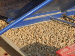 Almond Harvesting - Stock Piles