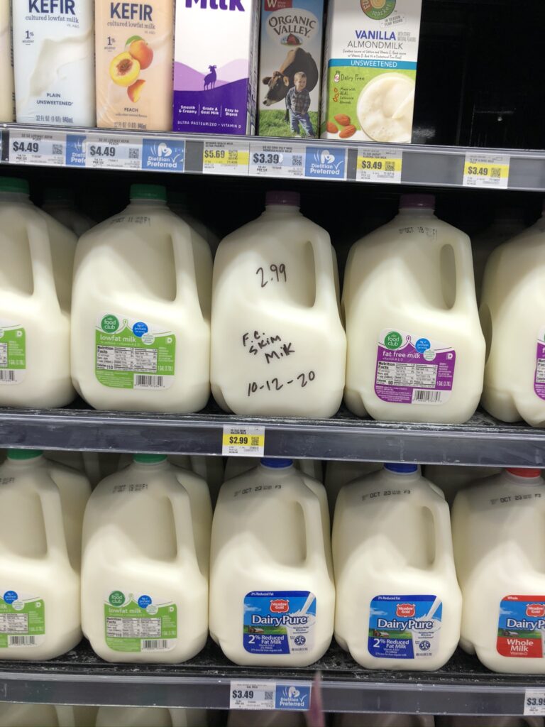 Questionable milk labeling