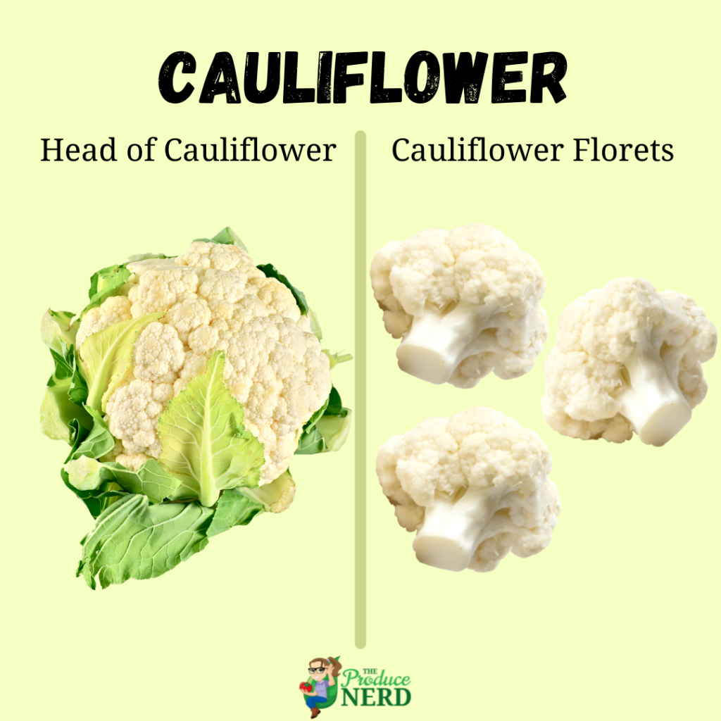 Cauliflower Heads vs. Cauliflower Florets