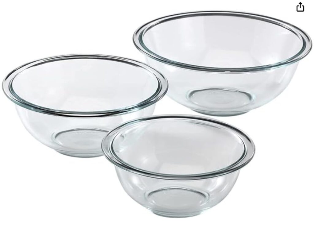 glass mixing bowl set